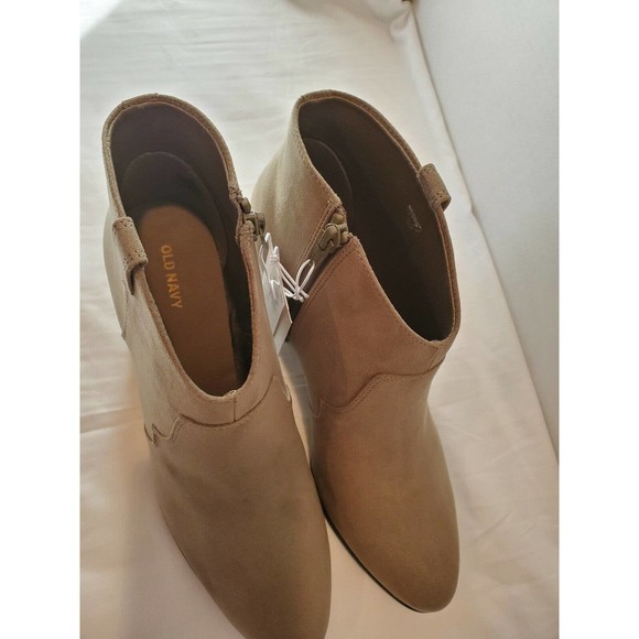 Faux-Suede Western Ankle Boots for Women Size 9 Sage NWT - Picture 7 of 8